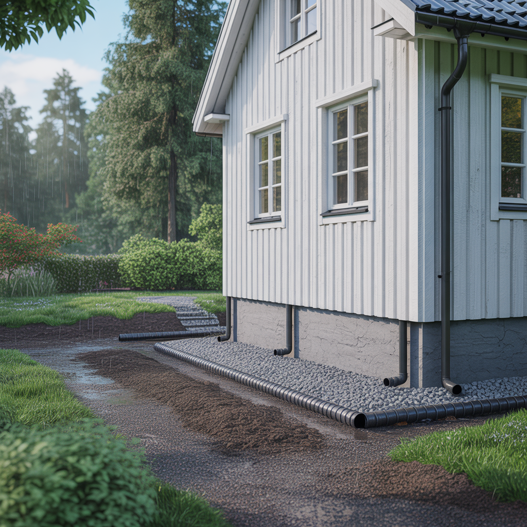 2.Hur forbattrar du draneringen runt huset