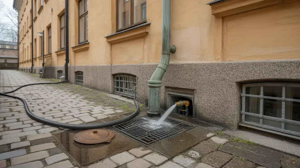 h gtrycksspolning och avloppsrensning vid stopp i marieberg fredh ll